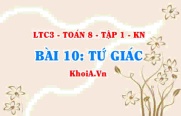 Khái niệm tứ giác là gì, định lí tổng 4 góc của một tứ giác? Toán 8 bài 10 kn1c3b10